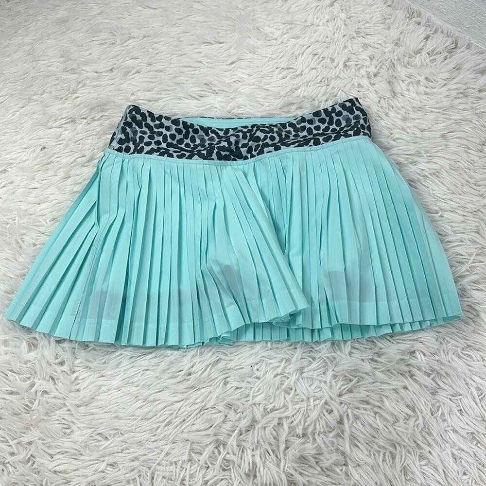 Lululemon Pleat To Street Skirt II Tranquil Blue / Ace Spot Tranquil Blue Black